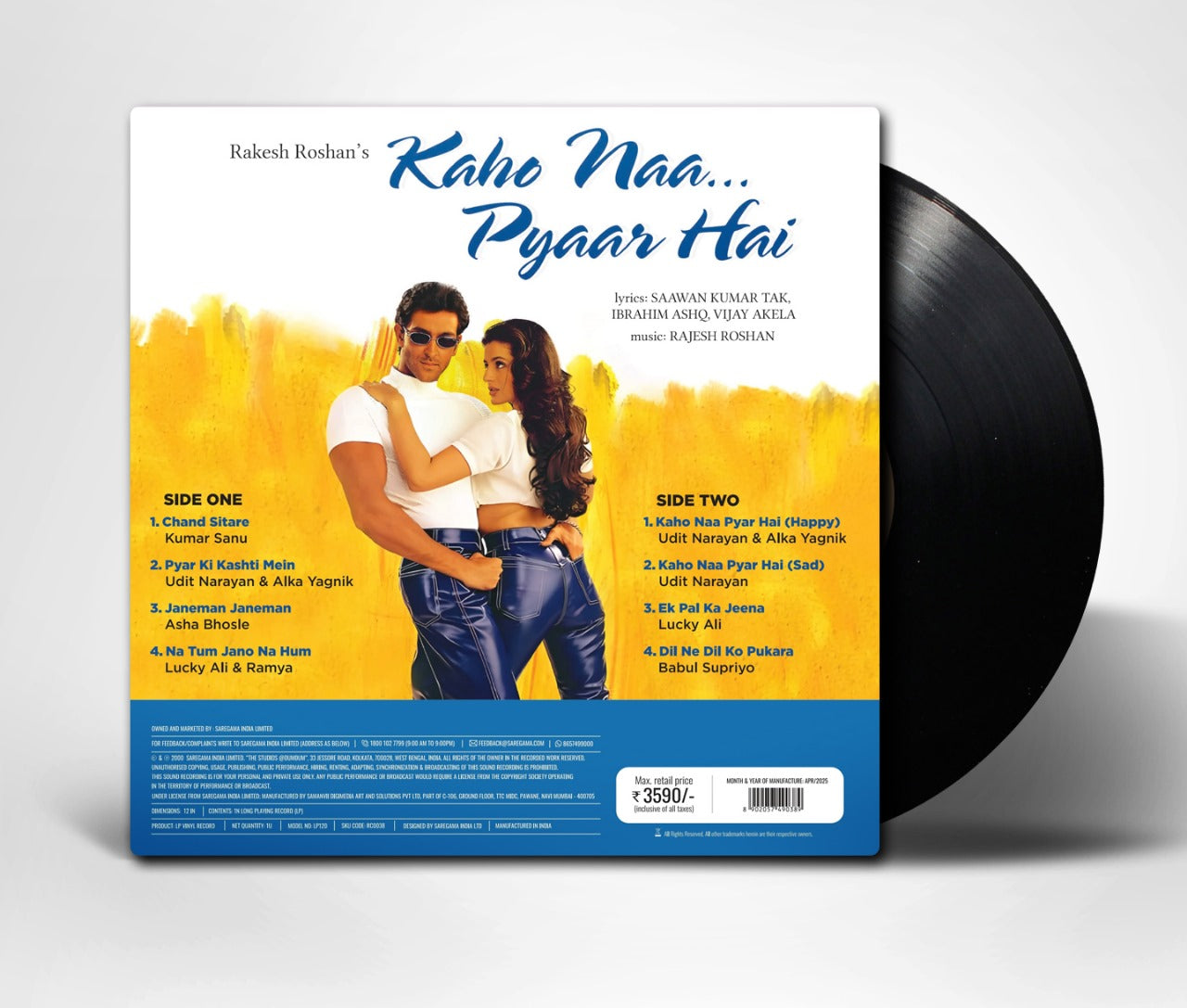 Kaho Naa... Pyaar Hai vinyl record