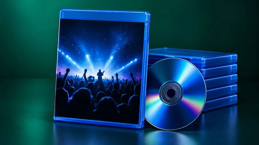 Blu-ray movie discs in blue cases, available to buy online in India