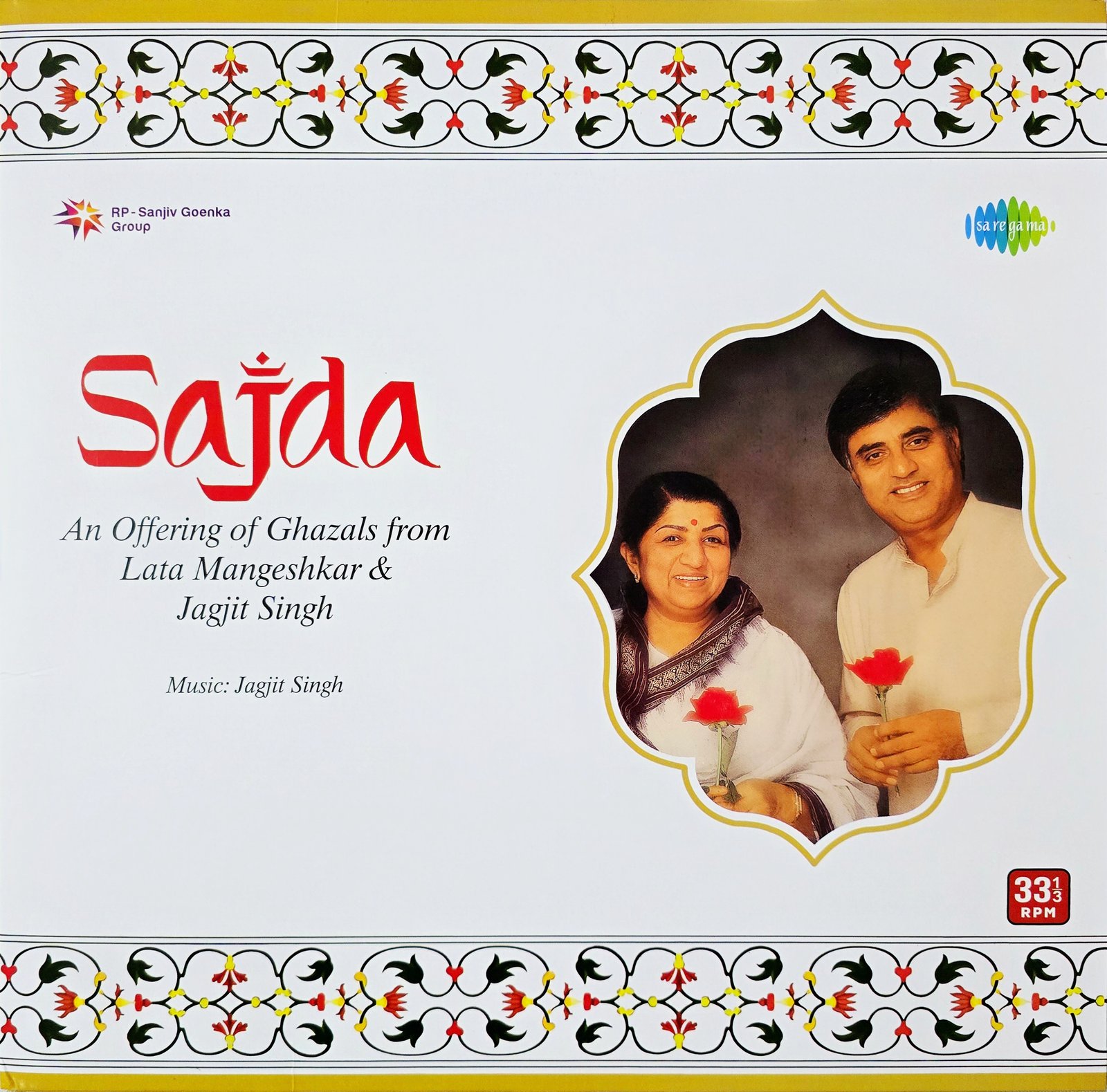 SAJDA : LATA MANGESHKAR AND JAGJIT SINGH 2LP SET - VINYL RECORD