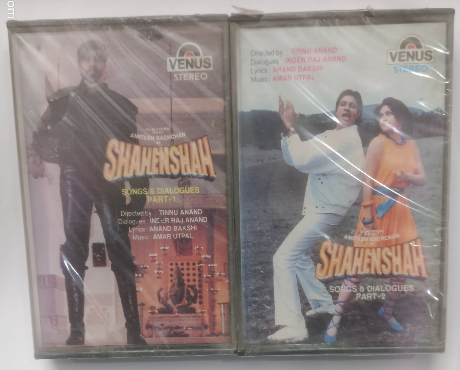 Shahenshah Songs & Dilogue audio cassettes — Amitabh Bachchan Cassettes